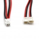 Custom 2Inch 5Cm Red Black 28Awg Y Split 2Female To 1Male Jst 1.5Mm 2Pin Wireharness Cable Wire